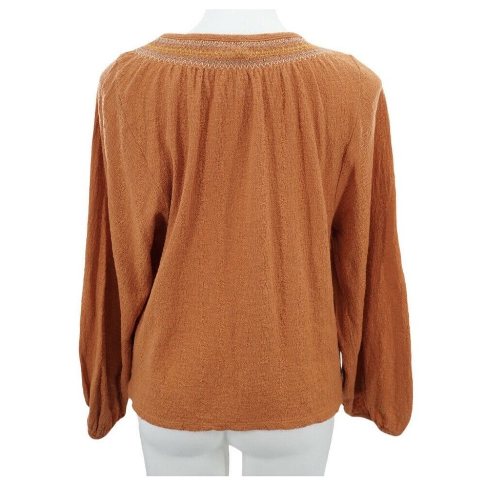 Madewell Superlight Jacquard Embroidered Smocked T - Picture 6 of 12
